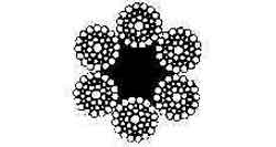 213201 ROPE WIRE GALV 6XWS(41)FC, JIS-A 30MM DIAX200MTR W/CERT.