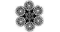 213251 ROPE WIRE GALV 6XWS(41)IWRC, 30MM DIAX200MTR W/CERT.