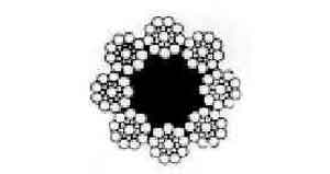 213301 ROPE WIRE ELEVATOR UNGALV, 8XS(19) 8.0MM DIA