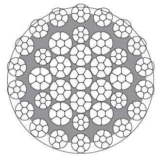 213576 ROPE WIRE NONROTATING COMPACT, LANKOPACK 31X7 10MMDIAX200MTR