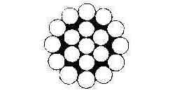 214001 ROPE WIRE STAINLESS STEEL, SUS304 1X19 7MMX200MTR