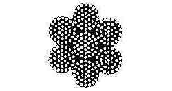 214161 ROPE WIRE STAINLESS STEEL, SUS304 7X37 6MMX200MTR