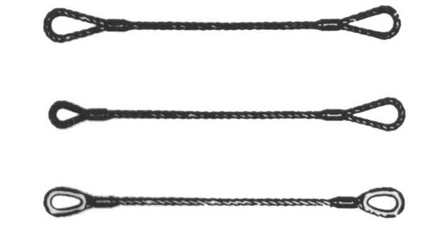 ROPE WIRE SLING WITH FURTHER, DETAIL