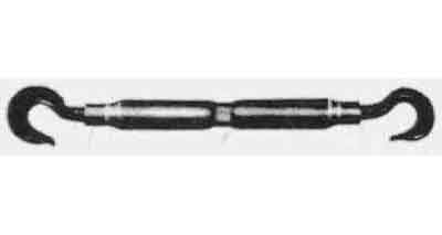 230441 TURNBUCKLE PIPE PS TYPE BLACK, EYE&EYE W3/8X150MM