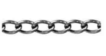 231121 CHAIN S.STEEL WELDED CURB, BODY DIA 2MM 8.7 X 3.4MM