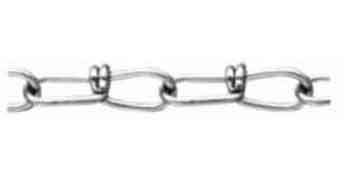 231122 CHAIN S.STEEL DOUBLE LOOP COIL, BODY DIAM 2MM 28 X 5.5MM