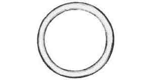 231191 RING ROUND STEEL WELDED BLACK, 25X125MM
