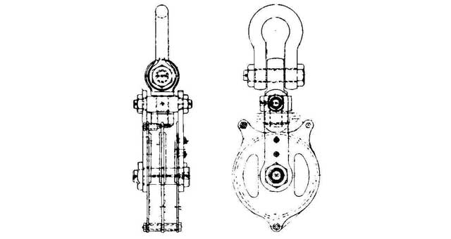 231507 BLOCK CARGO STEEL, JIS-F3421-2A DOUBLE 240MM