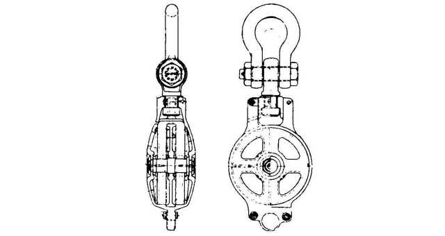 231543 BLOCK CARGO CAST STEEL, JIS-F3428-2RA DOUBLE 340MM