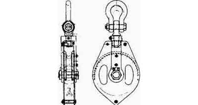 231551 BLOCK CARGO STEEL, JIS-F3429-1AR SINGLE 340MM