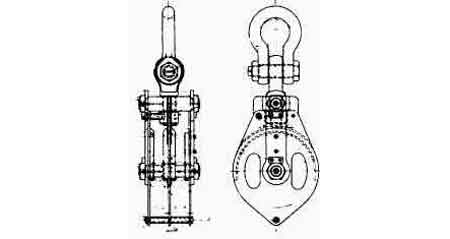 231554 BLOCK CARGO STEEL, JIS-F3429-2AR DOUBLE 340MM