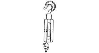 231631 BLOCK WOODEN WITH HOOK&BECKET, JIS-F3426-W1BH SINGLE 140MM