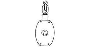 231701 BLOCK WOODEN WITH LINK, JIS-F3426-W3AL TRIPLE 200MM