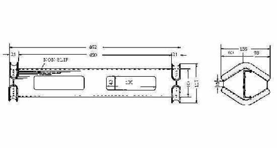 232021 ROPE LADDER STEP ALUM-ALLOY, GS-A