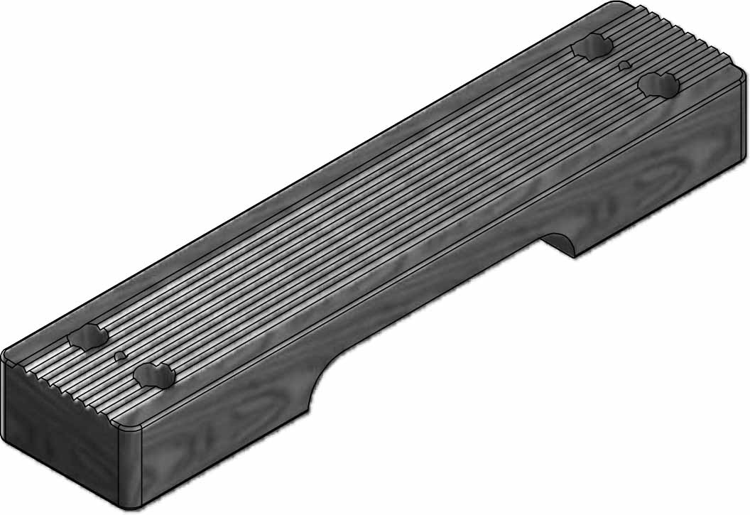 232046 STEP WOOD REGUAR FOR MED/USCG, NORMALISATION 525X115X63MM 