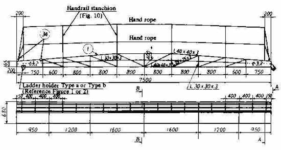 232071 LADDER WHARF STEEL, WITH FURTHER DETAIL