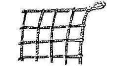 232151 CARGO NET P.P. 2.5X2.5MTR, 200MM/MESH RIM ROPE 24MM DIAM