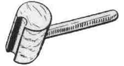 232306 MALLET SERVING HARDWOOD, 50X180MM