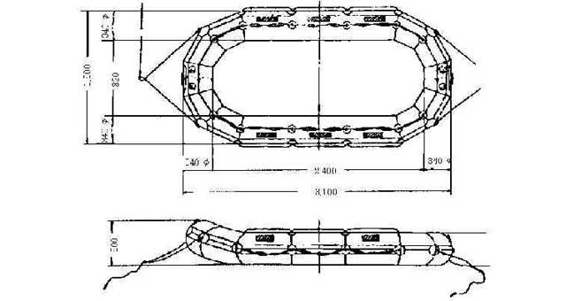 BOAT INFLATABLE FOR DEEP TANK, INSPECTION CAPACITY 5 PERSON