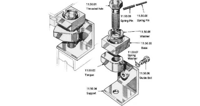 233226 MACGREGOR HATCH FLUSH DECK, CLEAT ASSEMBLY #11.50