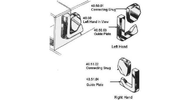 233321 MACGREGOR HATCH JUNCTION PIECE, LEFT HAND #40.50