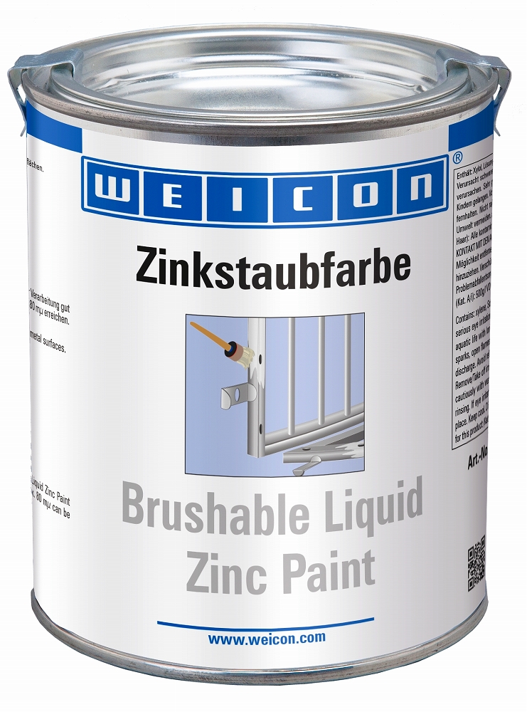 252104 PAINT METAL PIGMENT WEICON, BRUSHABLE ZINC PAINT 750ML