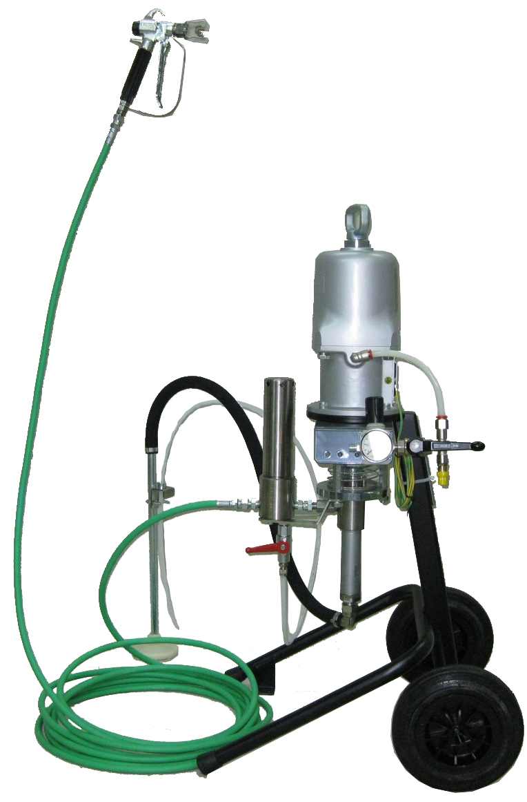 AIRLESS PAINT SPRAY CART TYPE, IWATA ALS-653 PUMP RATIO 45:1