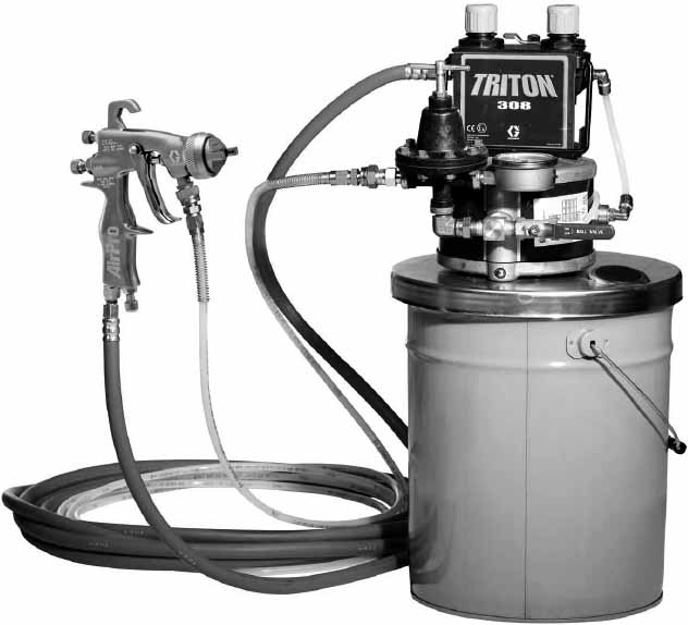 SPRAYER GRACO TRITON ALUM HAND, PAIL MOUNT CONVENTIONAL 233468