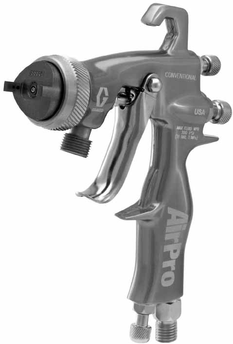 271301 GUN SPRAY GRACO AIRPRO #288931, PRESSURE/CONVENTIONAL 0.055" 
