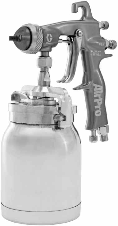 271306 GUN SPRAY GRACO AIRPRO #289017, GRAVITY/COMPLIANT 0.055" 
