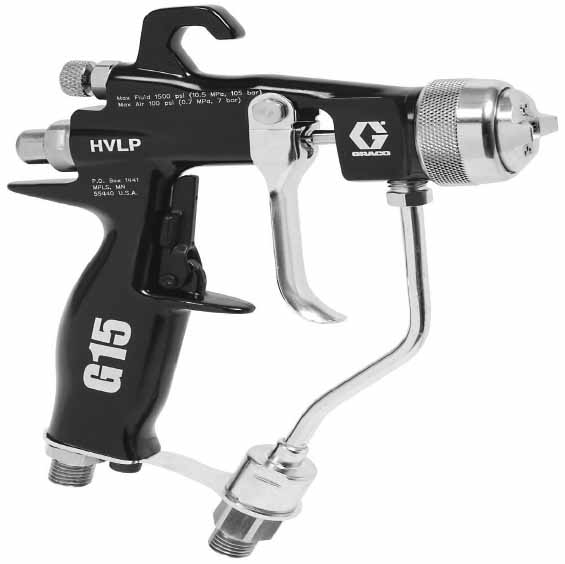 271351 GUN AIR-ASSIST SPRAY GRACO G15, W/CARBIDE SEAT #24C853