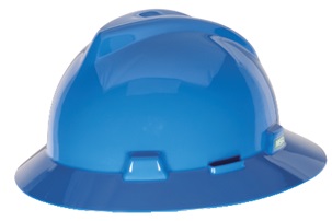 310116 HAT SAFETY SLOTTED V-GARD, W/STAZ-ON SUSPENSION WHITE M