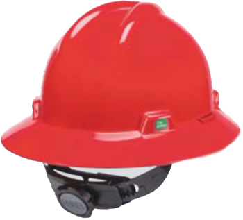 310146 HAT SAFETY V-GARD GREEN HIGH, DENSITY POLYETHYLENE WHITE