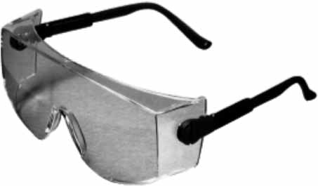 311061 EYEWEAR PROTECTIVE CLEAR MSA, F/PRESCRIPTION GLASS 10008175  