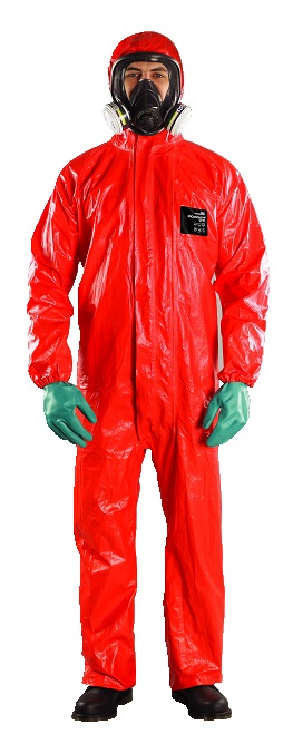 312121 WORKWEAR FLAME RESIST/CHEMICAL, PROTECT MICROCHEM CFR RED S