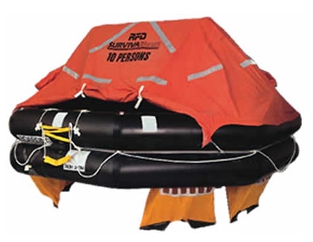 330101 LIFERAFT INFLATABLE FOR 6MEN, THROW-OVER TYPE