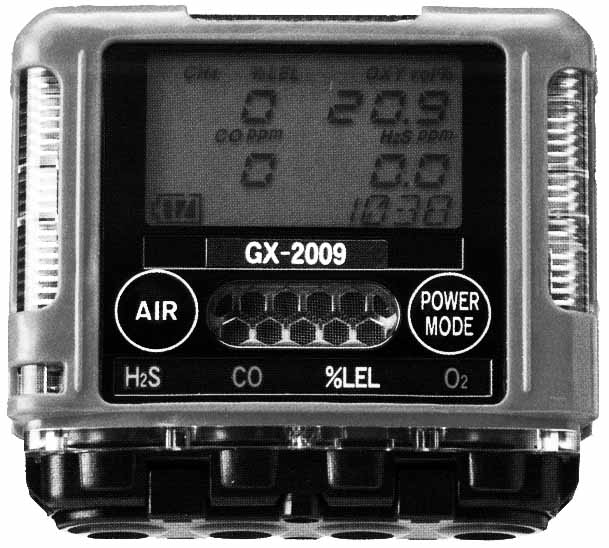 MONITOR MULTI TOXIC GAS, PERSONAL RIKEN GX-2009