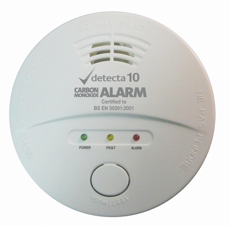 331012 CO GAS ALARM BATTERY OPERATED, 112MM DIA X 40MMTHICK