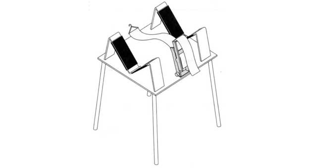 331055 CLAMPING STAND FOR MAINTENANCE, FIRE EXTINGUISHER
