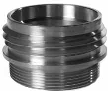 331858 ADAPTER HOSE BRASS  70X2-1/2", UNI70 UNI MALE X BSP MALE