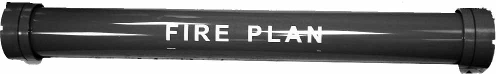 332613 FIRE PLAN HOLDER, 110MM DIA X 1MTR LENGTH