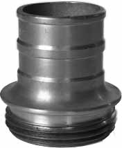 333221 COUPLING HOSE BRASS LFB, 2-1/2" 5-1/5 TPI HOSE END 38MM