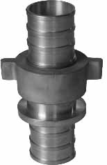 333227 COUPLING HOSE BRASS LRT, 2-1/2"/HOSE END 63MM SM206630 