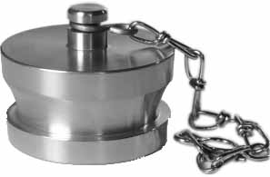 333245 CAP MALE HOSE COUPLING BRASS, INSTANTANEOUS 2-1/2" SM420065 