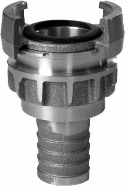 333251 COUPLING HOSE BRASS NOR, 2" (LAS 2) HOSE END 38MM