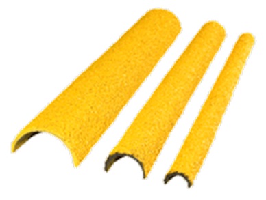 COVER LADDER RUNG ANTISLIP, ROUND 20X350MM YELLOW FINE 