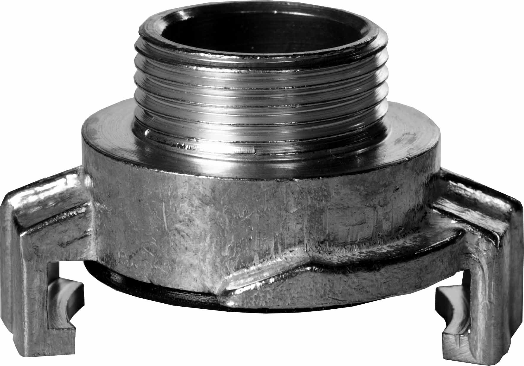 351115 ADAPTER WATER HOSE BRASS, LUG 40MM 1/4" BSP MALE 