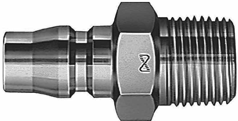 351331 COUPLER QUICK-CONNECT STEEL, 10PM R-1/8