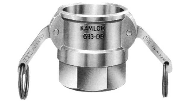 351801 COUPLING CAM&GROOVE ALUM ALLOY, D SOCKET W/FEMALE THREAD 1/2"