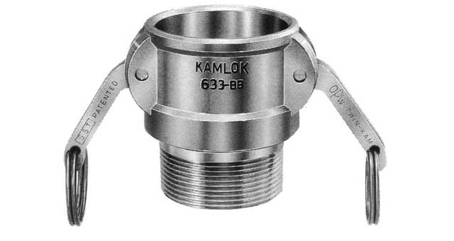 351851 COUPLING CAM&GROOVE ALUM ALLOY, B SOCKET W/MALE THREAD 1/2"